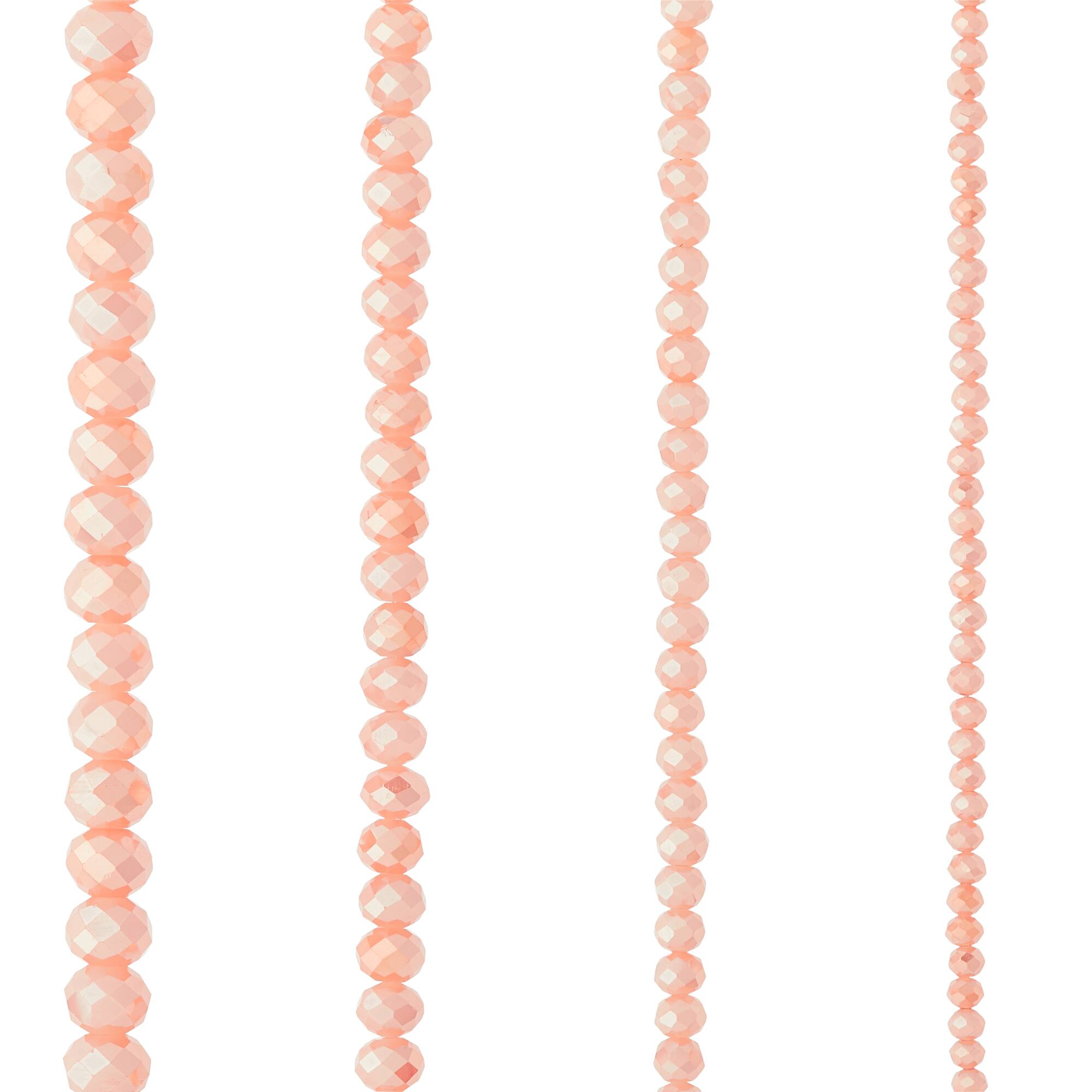 Champagne Faceted Glass Rondelle Beads by Bead Landing™